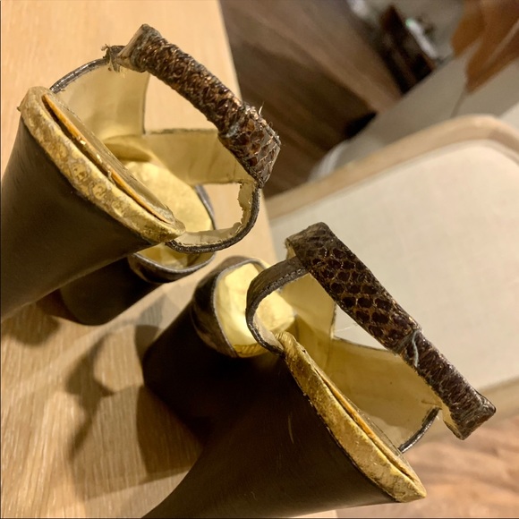 Bebe Snakeskin Heels - Picture 8 of 11